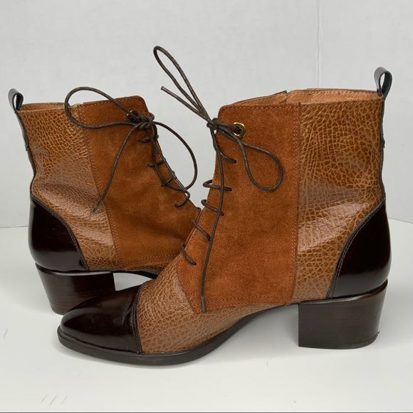 Gorgeous Hispanitas (Spain) Leather Booties - Size 41 (10) - Picture 7 of 15